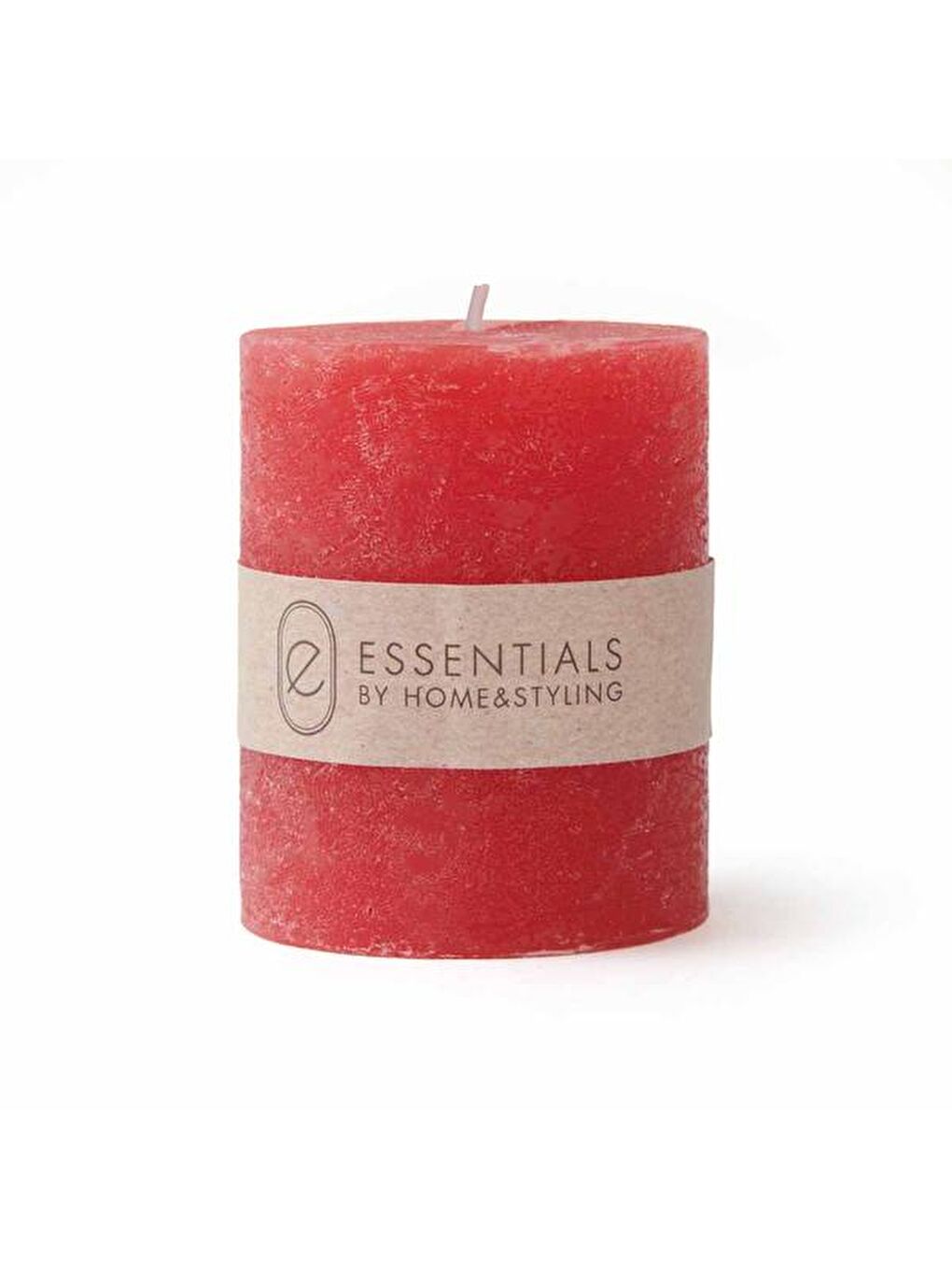 Dekoratif Sütun Mum - Kırmızı - 4x5 cm-1