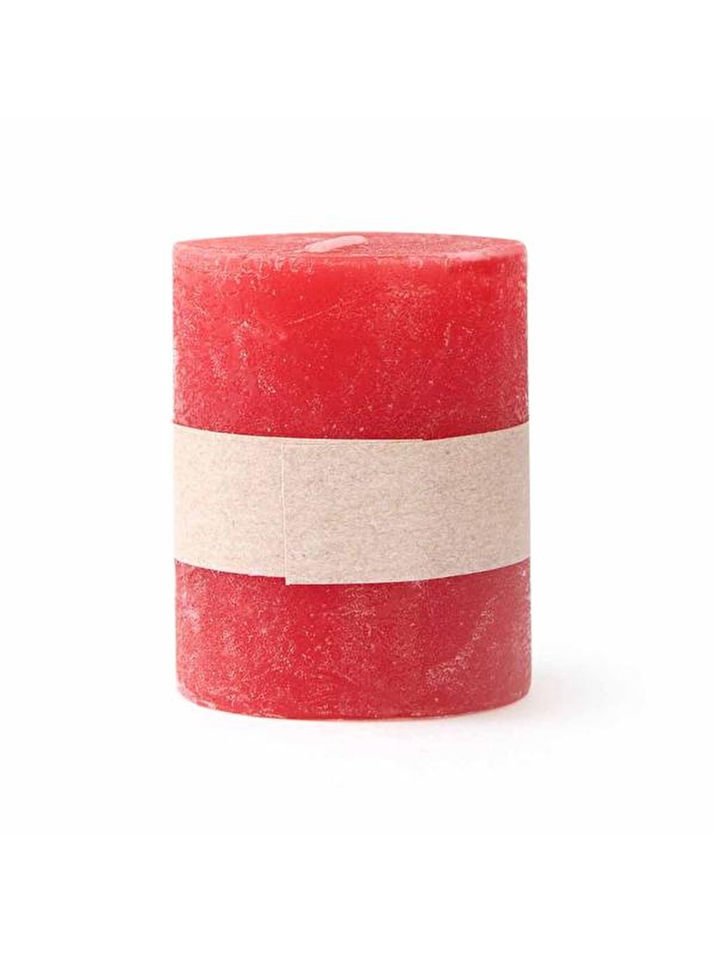 Dekoratif Sütun Mum - Kırmızı - 4x5 cm-2