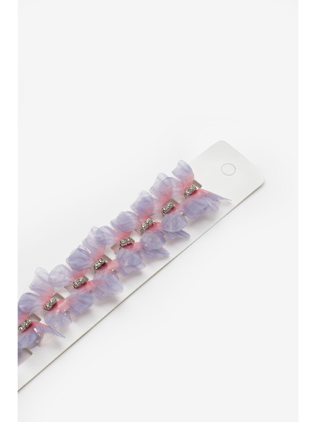 Lila Kelebek Figürlü 10'lu Kız Çocuk Saç Küpesi-1