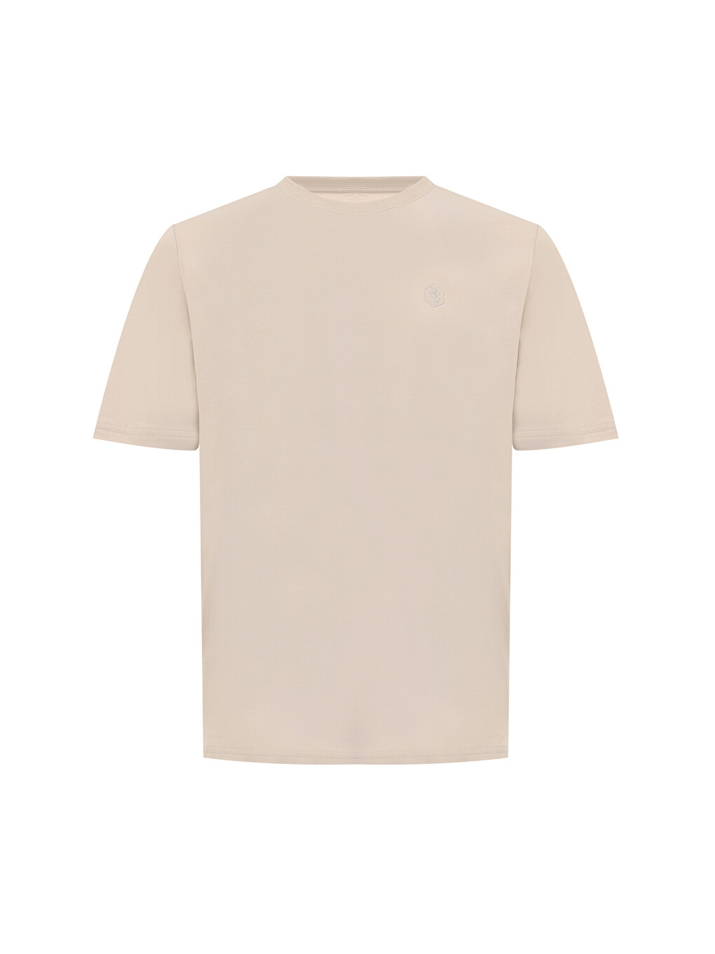 Bej Erkek Kısa Kol T-Shirt
