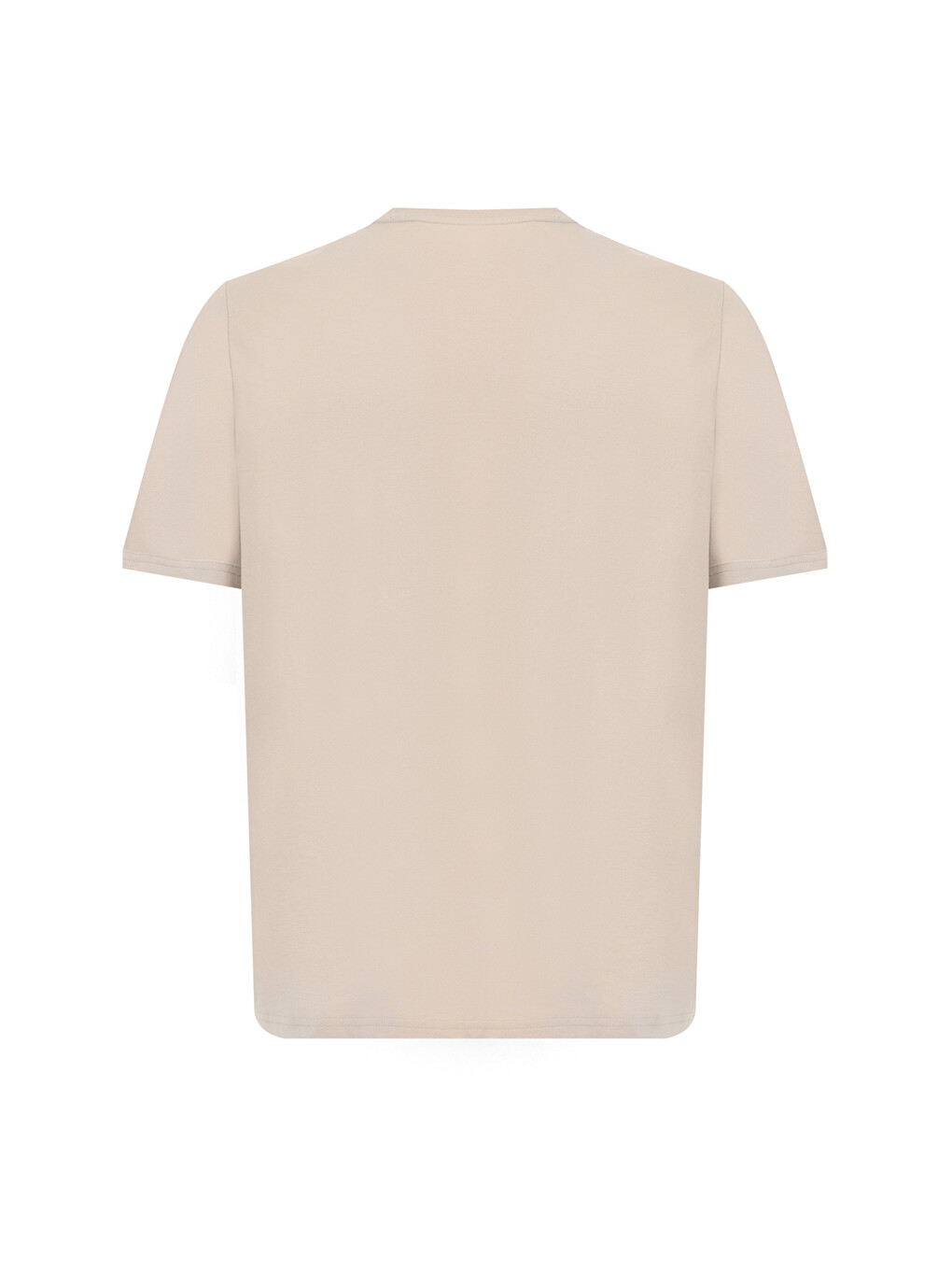Bej Erkek Kısa Kol T-Shirt-1