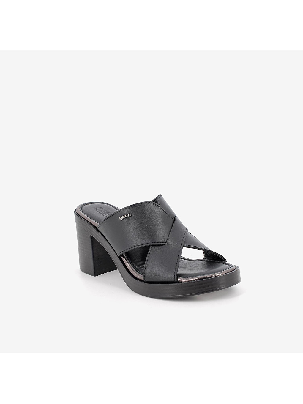 Siyah Kadın Terlik 1194200 Dfb 11942 With Hell Black-1