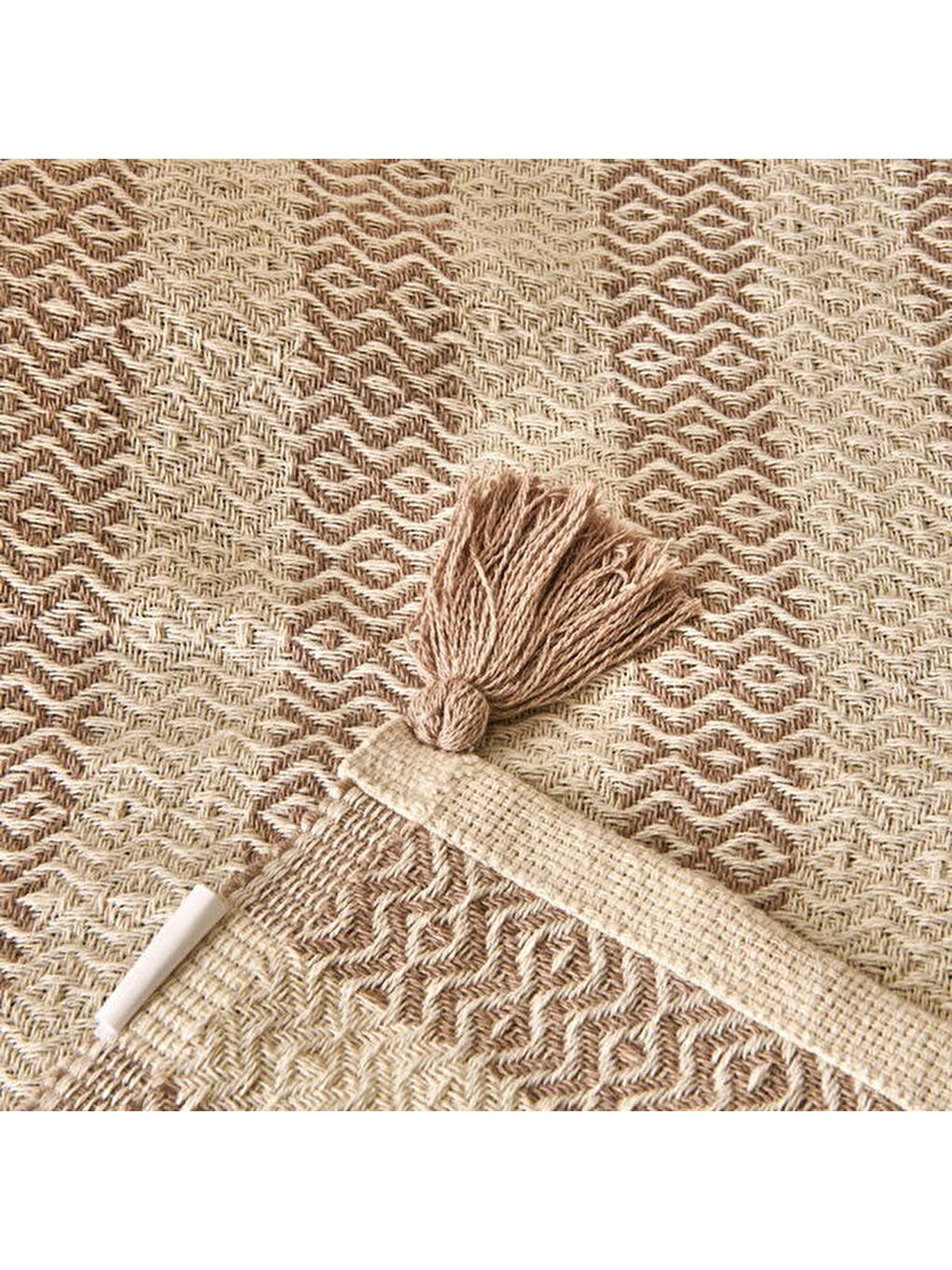 Soft Hill Koltuk Örtüsü - Bej - 115x200 cm-2