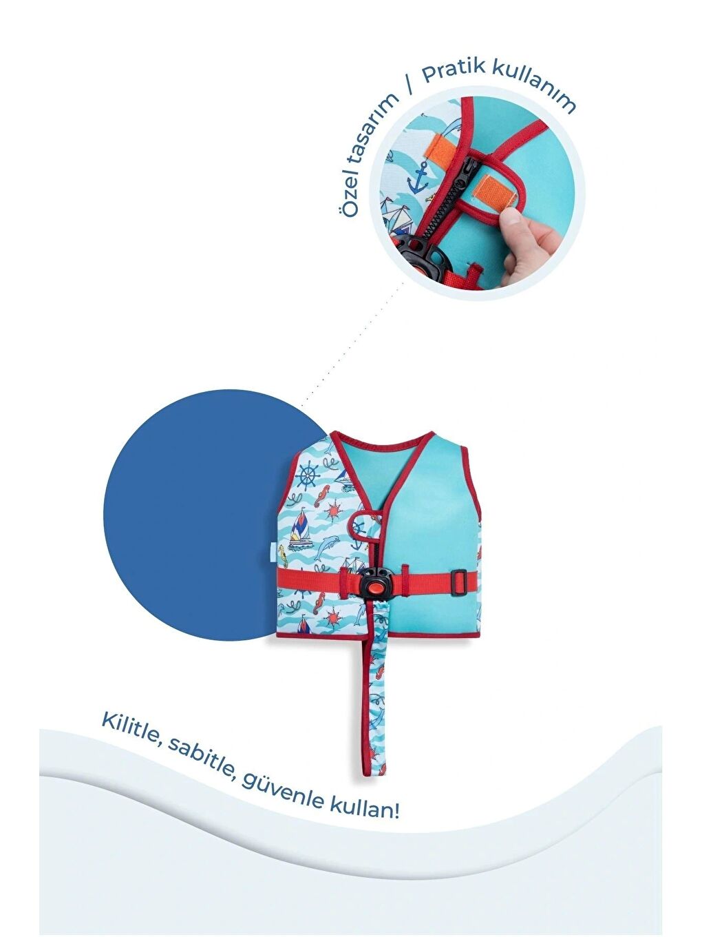 Çocuk Yüzme Yeleği/Yeşil-3