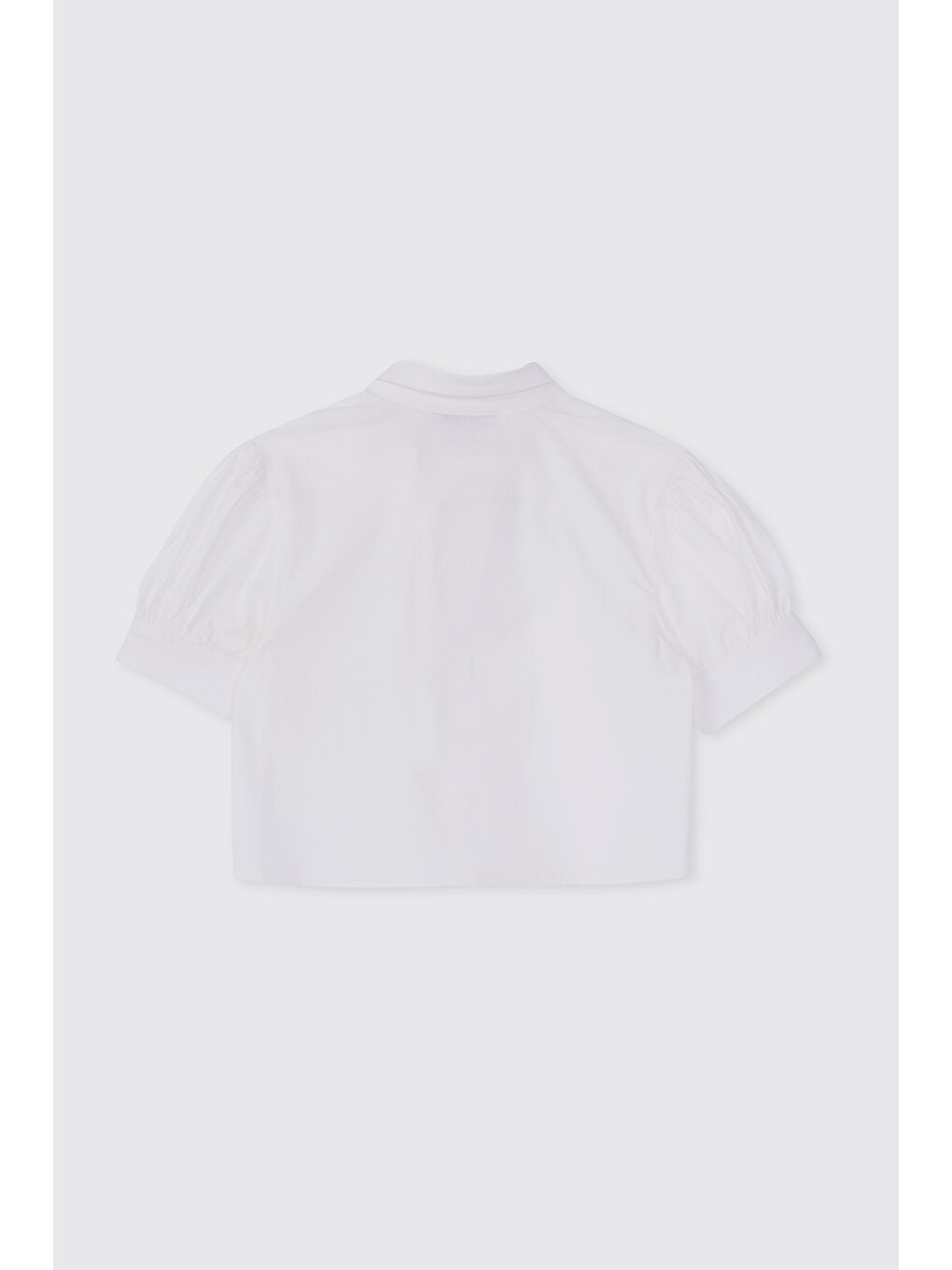 Pembe Kız Çocuk Fiyonk Detaylı Pudra Gömlek-1