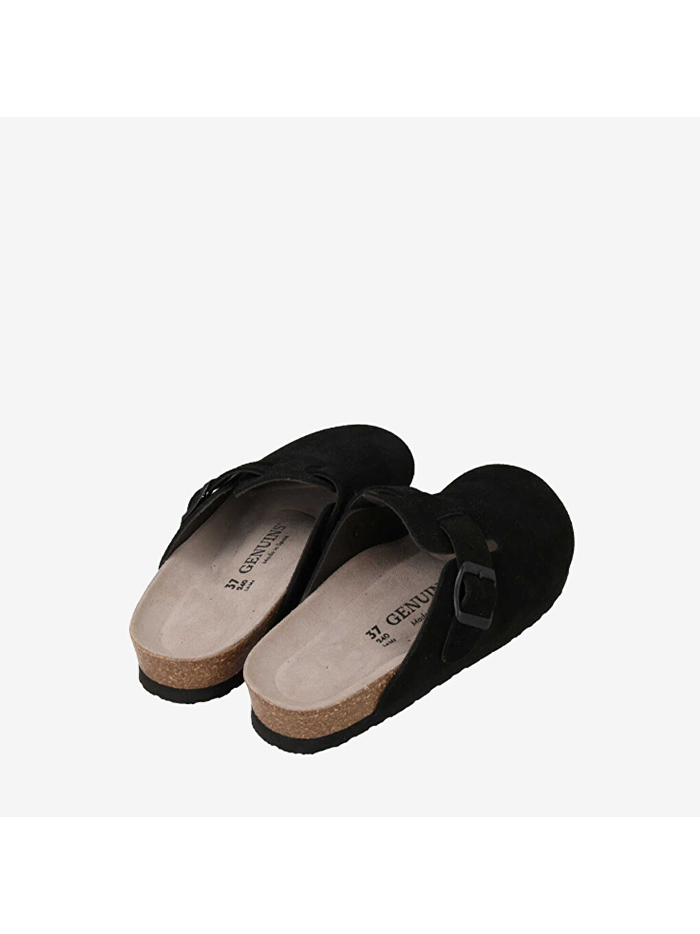Siyah Erkek Terlik G106582 Rıva Velour Black-2
