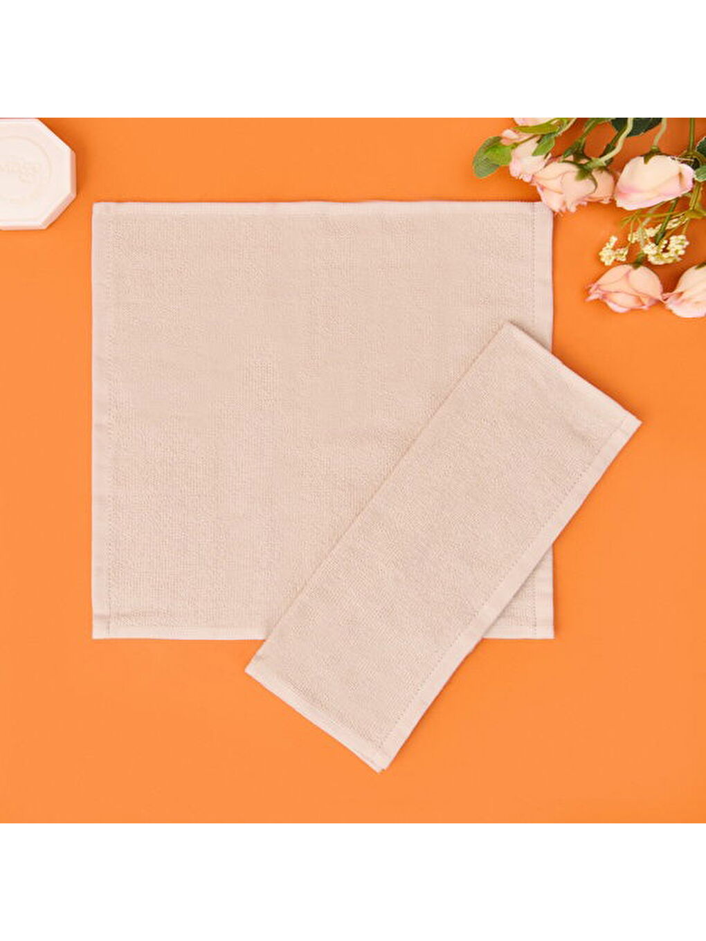 Soft 2'li Havlu Set - Bej-3