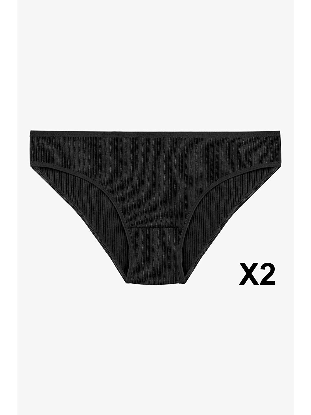 Kahverengi Kadın 7'li Desenli Pamuklu Elastanlı Külot-2