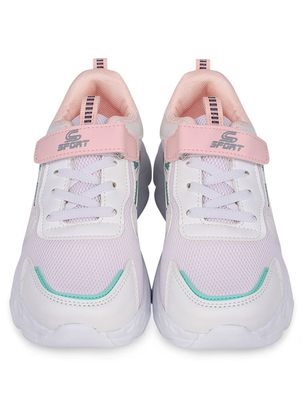 Sport Kız Çocuk Spor Ayakkabı 31-35 Numara Beyaz-Pembe-2