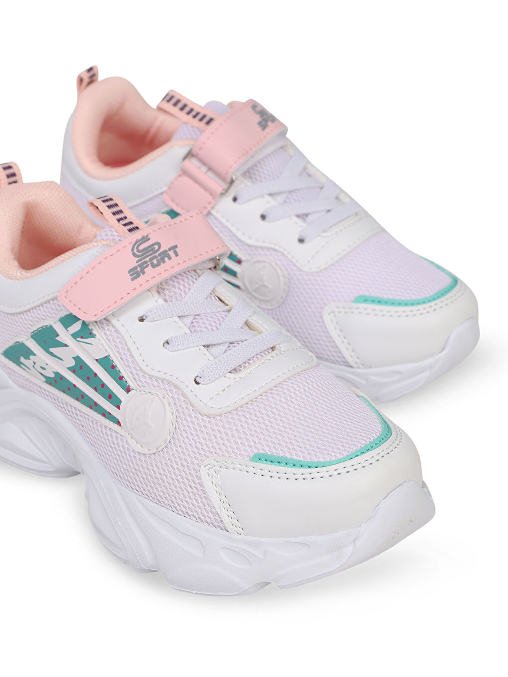Sport Kız Çocuk Spor Ayakkabı 31-35 Numara Beyaz-Pembe-3
