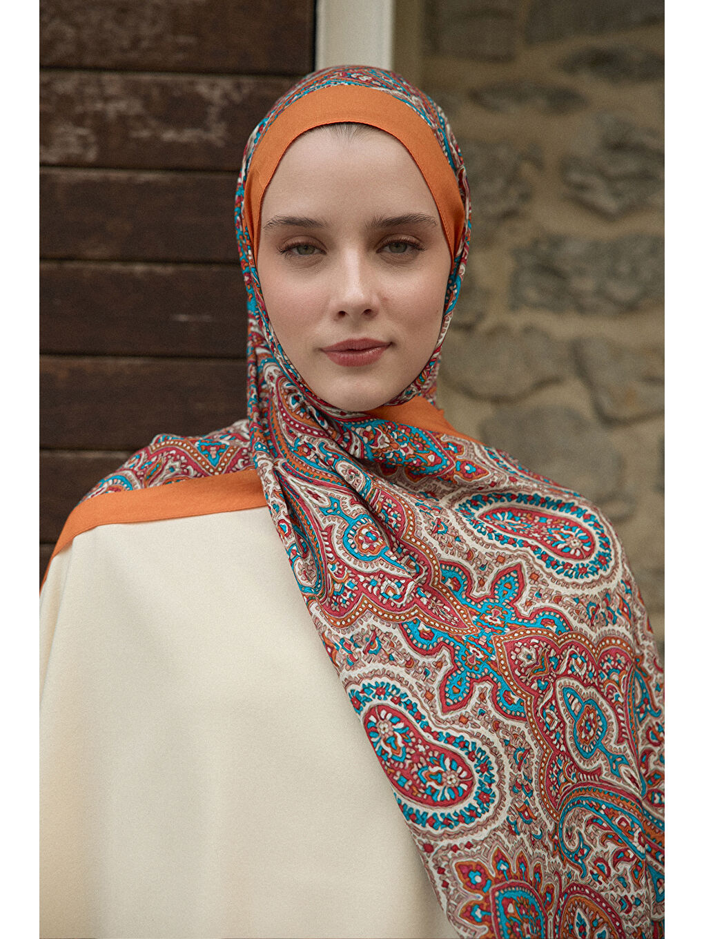 Turuncu Deluxe Şal Cinger Green