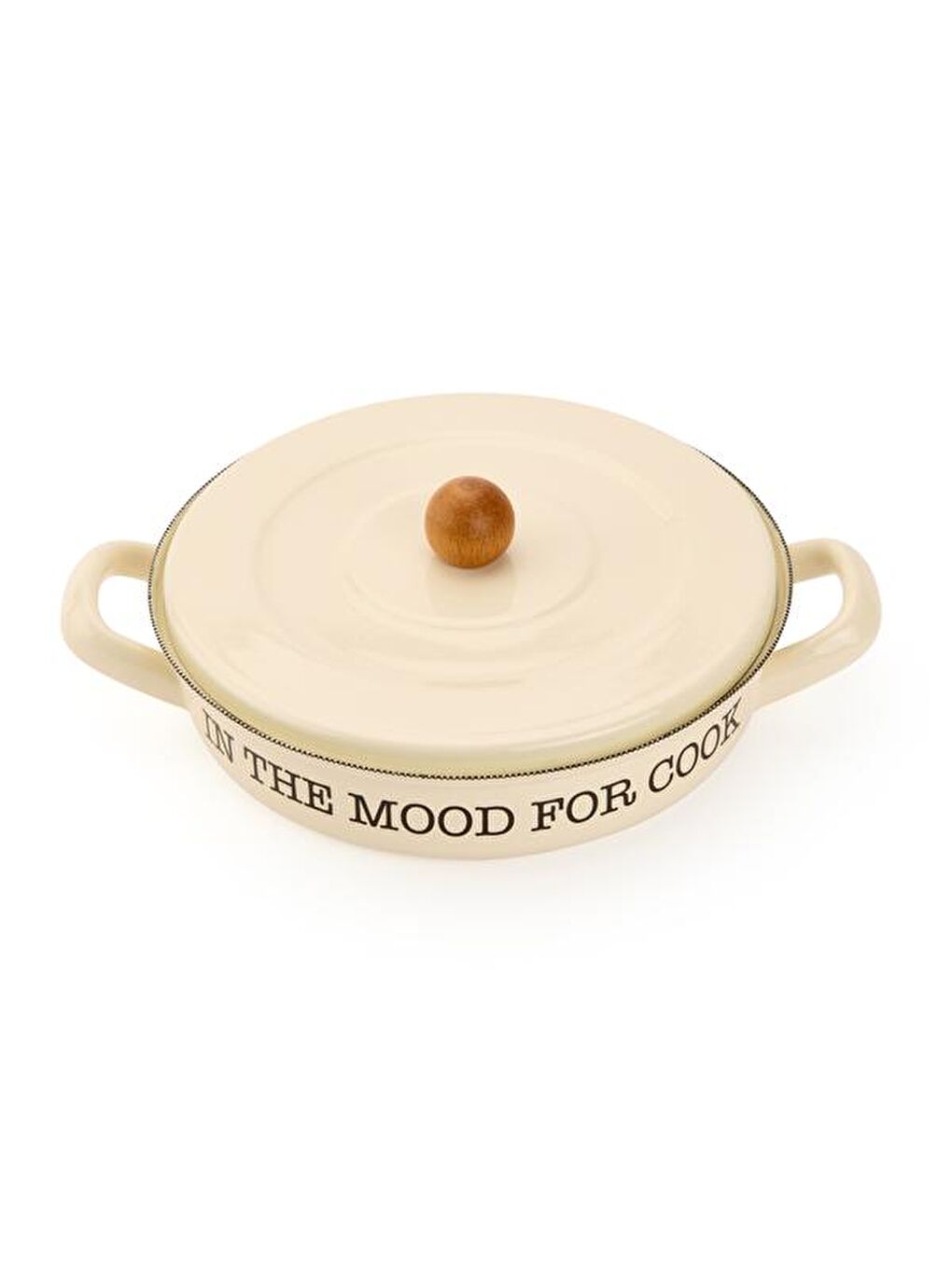 Ekru Emaye Sahan - Krem - 20 cm-1