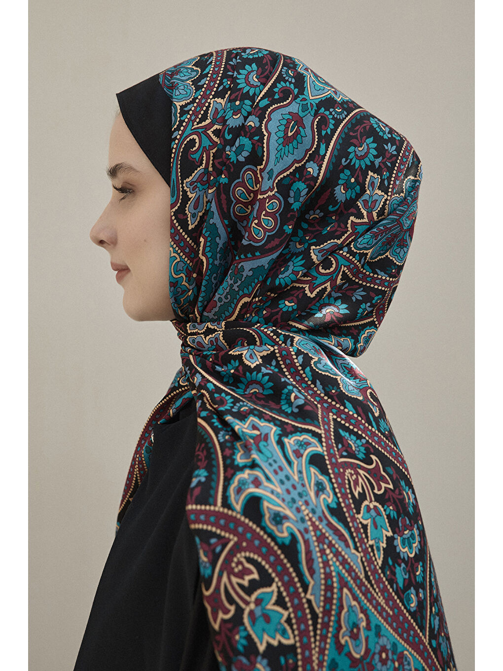 Siyah Deluxe Şal Sanvi-2