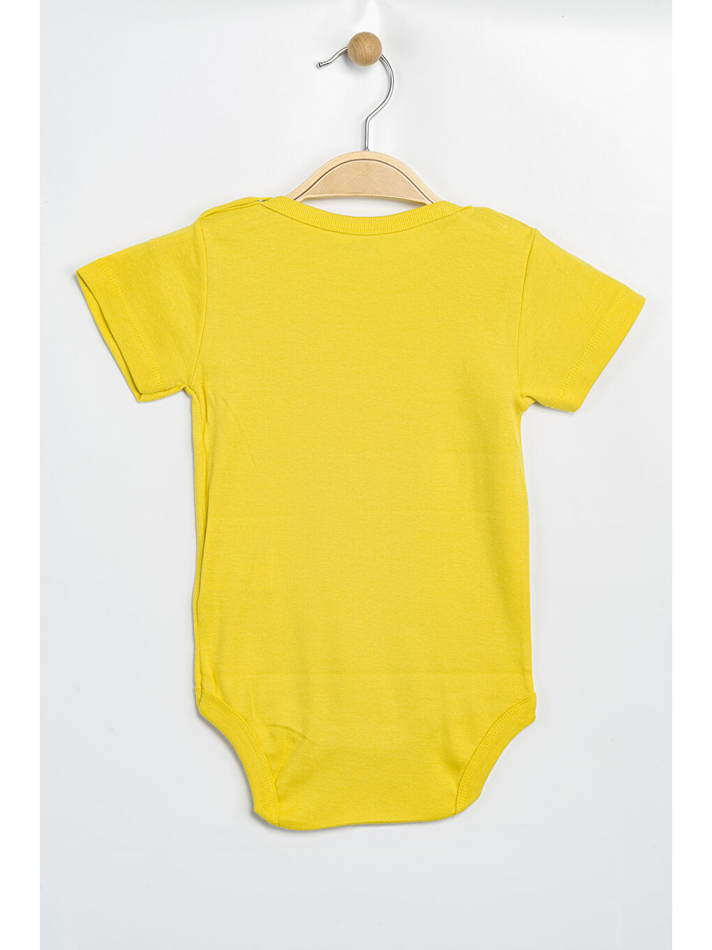 AZİZ BEBE Sari Erkek Kız Bebek Çıtçıtlı % 100 Pamuk Body & Zıbın - 1