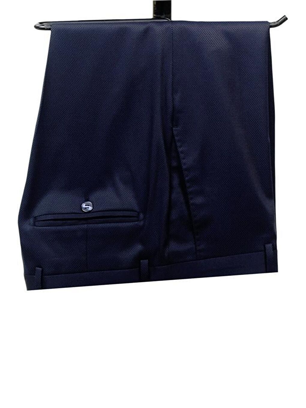 Koyu Lacivert Mono Yaka Astarlı Yelekli 6 Drop Slim Fit Smokin Damatlık 1001210100-2