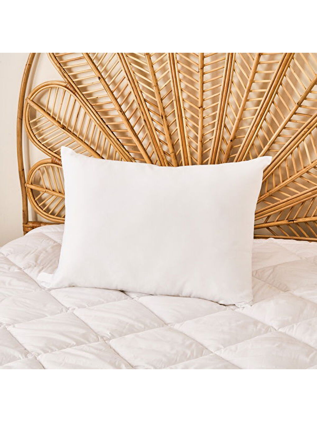 Soft Microfiber Yastık - Beyaz - 50x70 cm