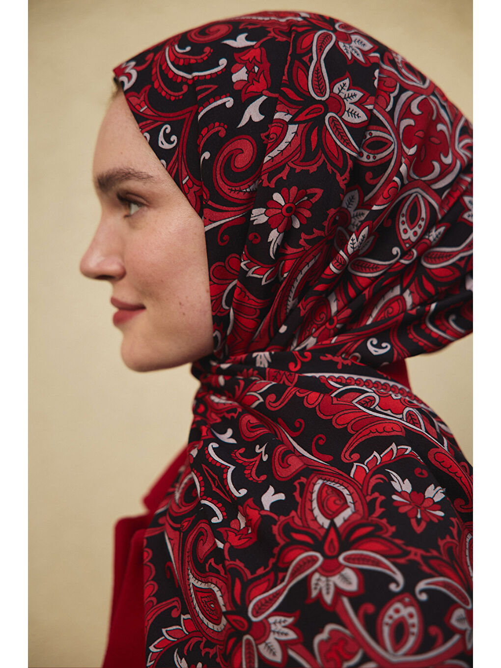 Kırmızı Deluxe Şal Red Love-3