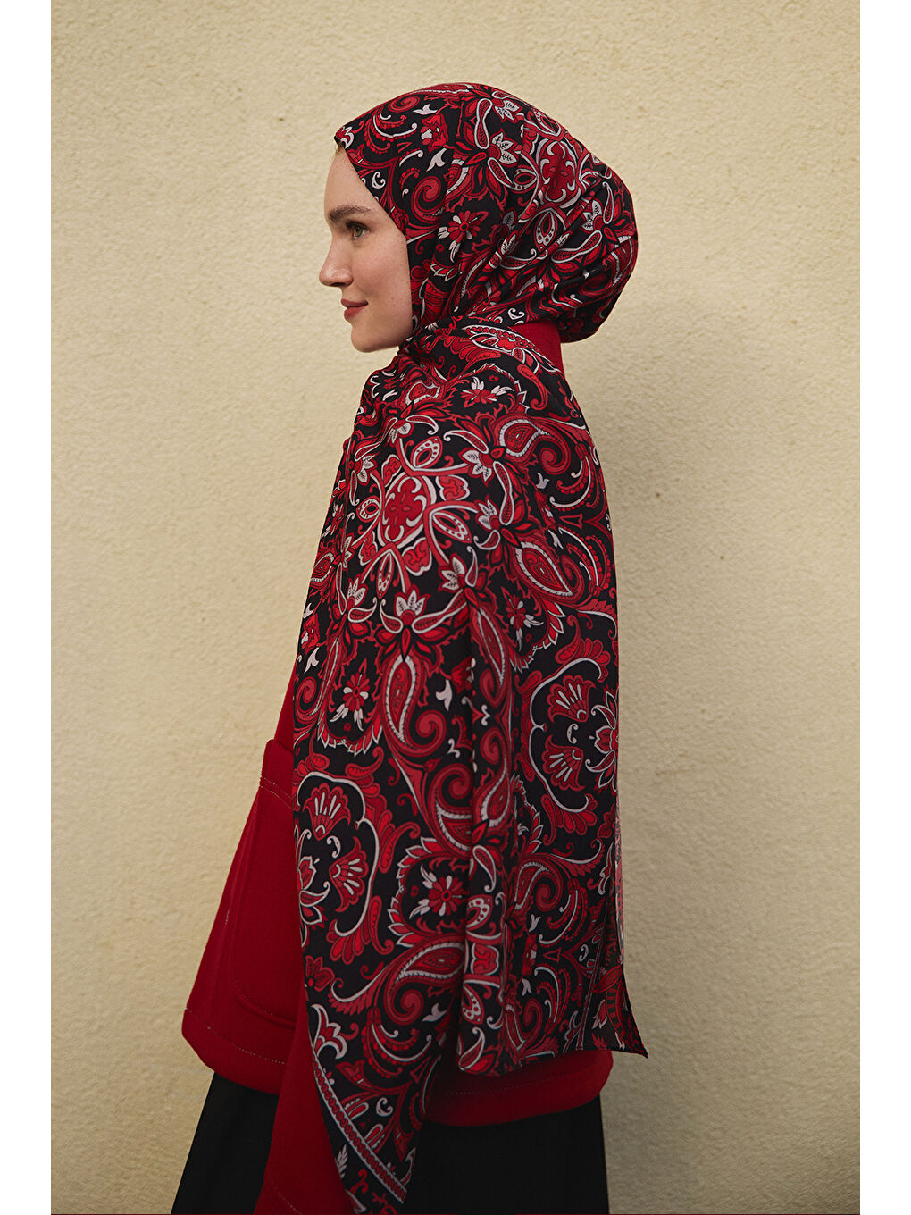 Kırmızı Deluxe Şal Red Love-4