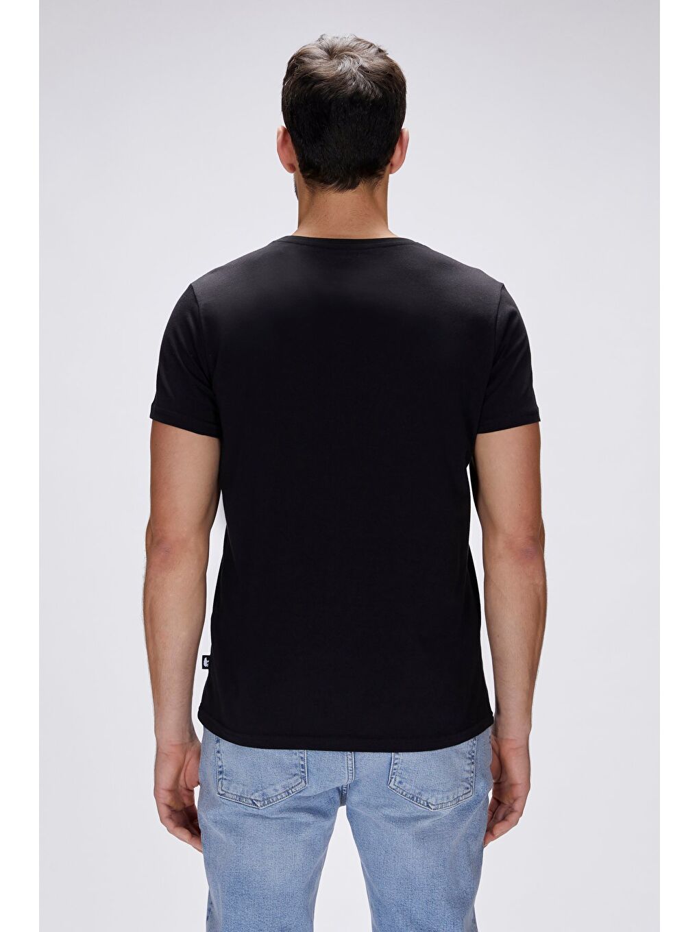 Entree Siyah Erkek Baskılı Tişört-1