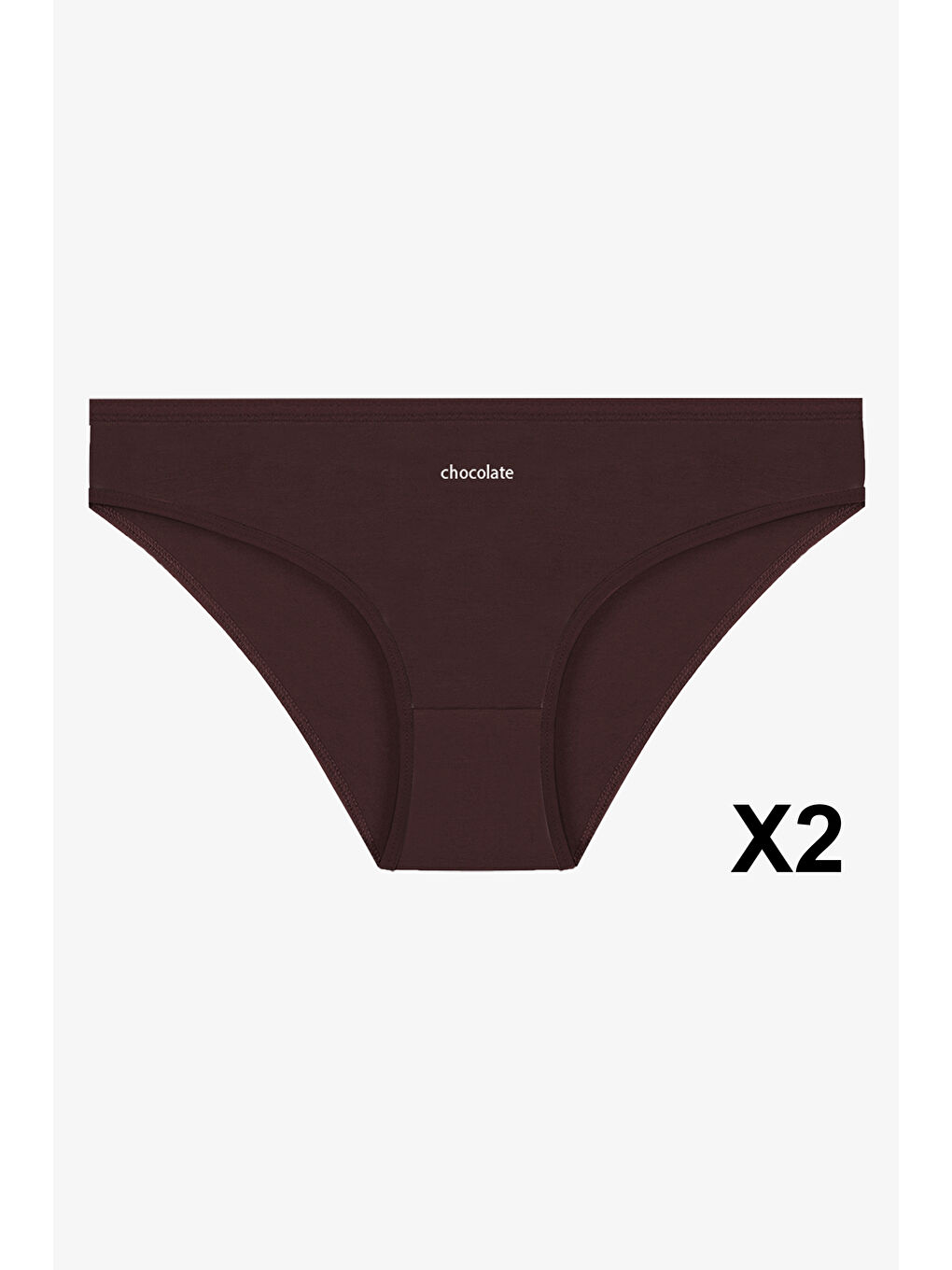 Kahverengi Kadın 7'li Desenli Pamuklu Elastanlı Külot-4