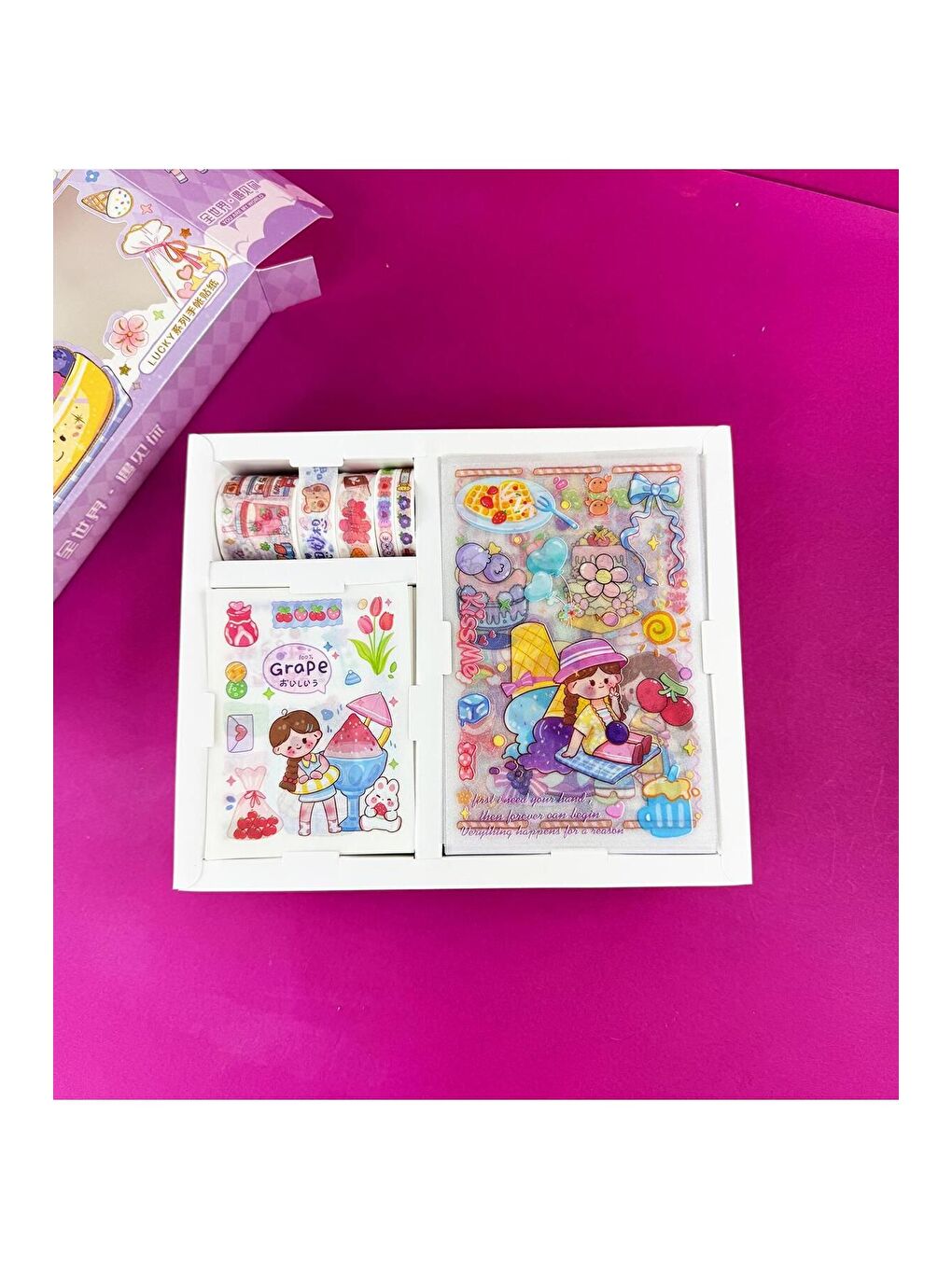 BAM HEDİYELİK EŞYA Sevimli Sticker Ve Bant Seti - 1