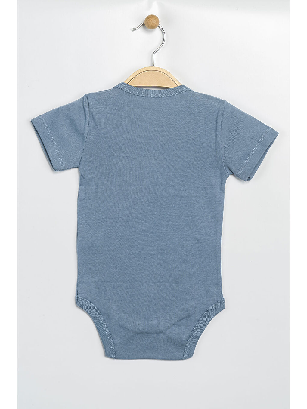 İndigo Erkek Kız Bebek Çıtçıtlı % 100 Pamuk Body & Zıbın-1