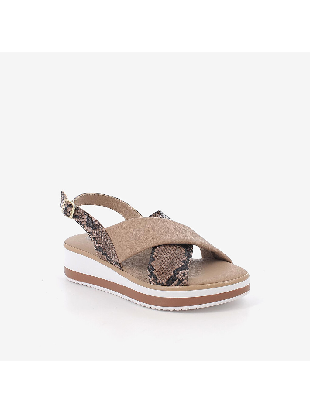 Kahverengi Kadın Sandalet 1186611 Dpt 11866 Cuoio-1