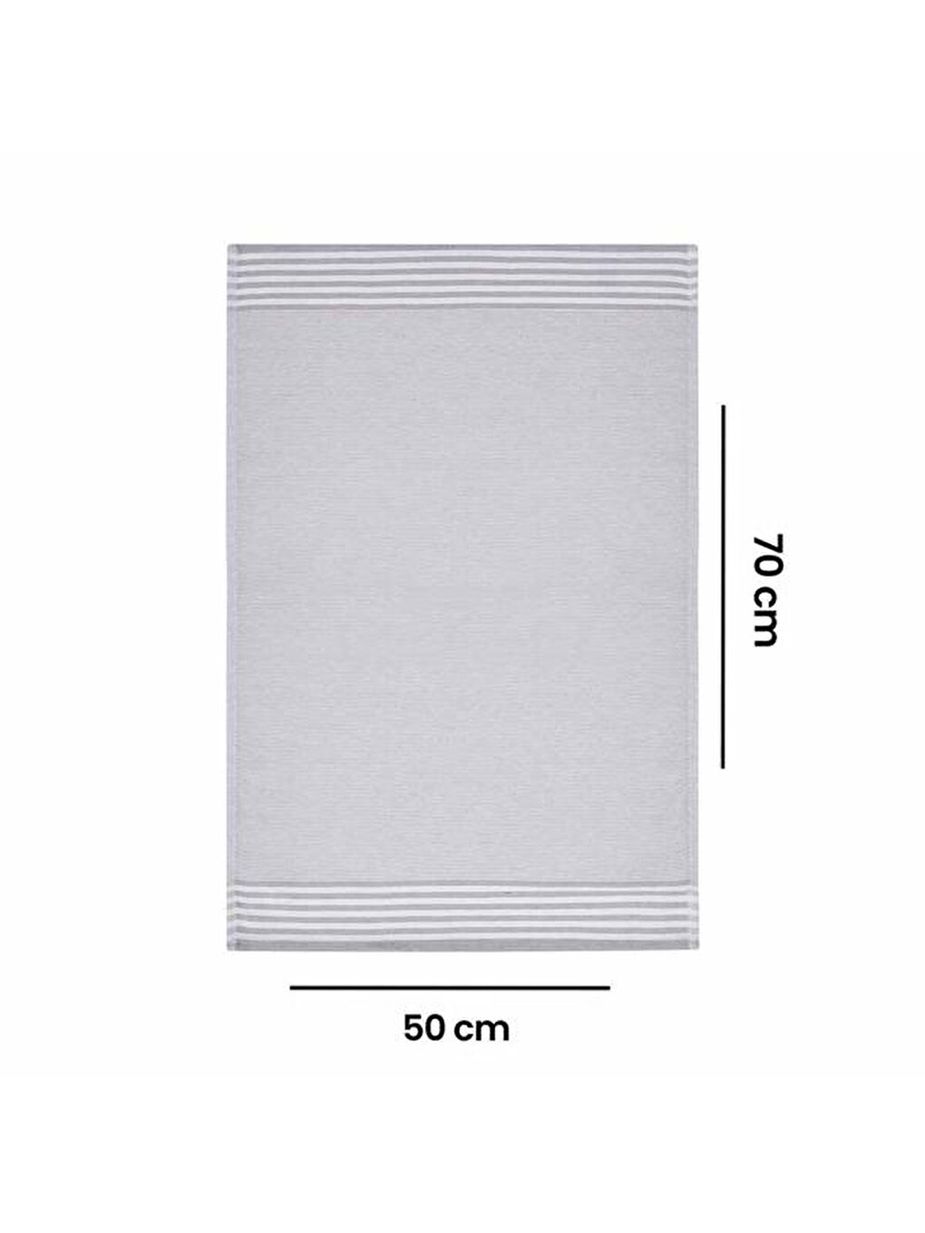 Sevilla 2'li Kurulama Bezi - Gri - 50x70 cm-4