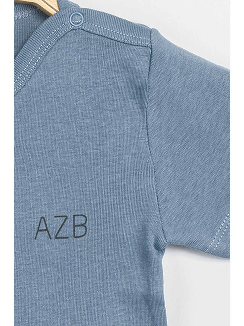 İndigo Erkek Kız Bebek Çıtçıtlı % 100 Pamuk Body & Zıbın-2