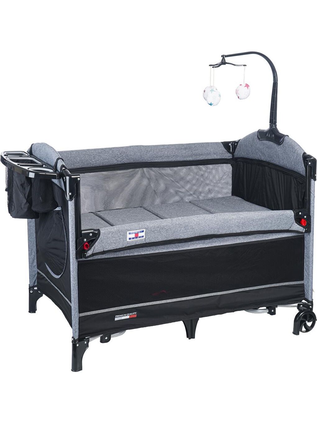 Anne Yanı Beşik Park Yatak Oyun Parkı 70x110-2