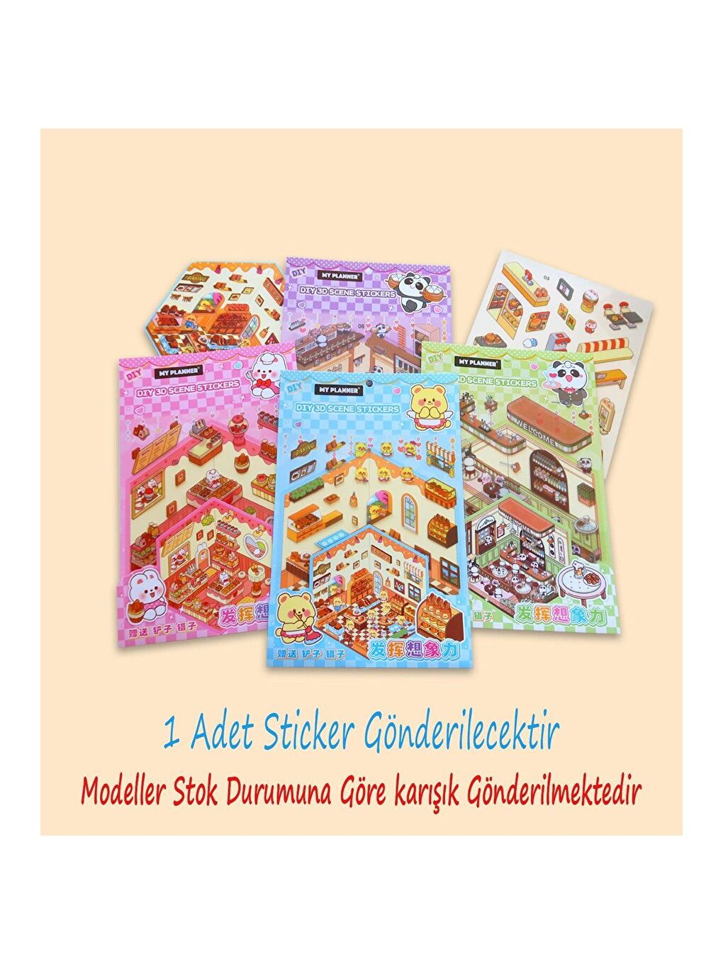 Dıy Kendin Yap 3D Sticker-2