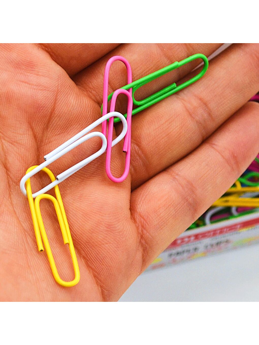 Renkli Ataş 33 mm 100 lü Kutu (DL733)-1