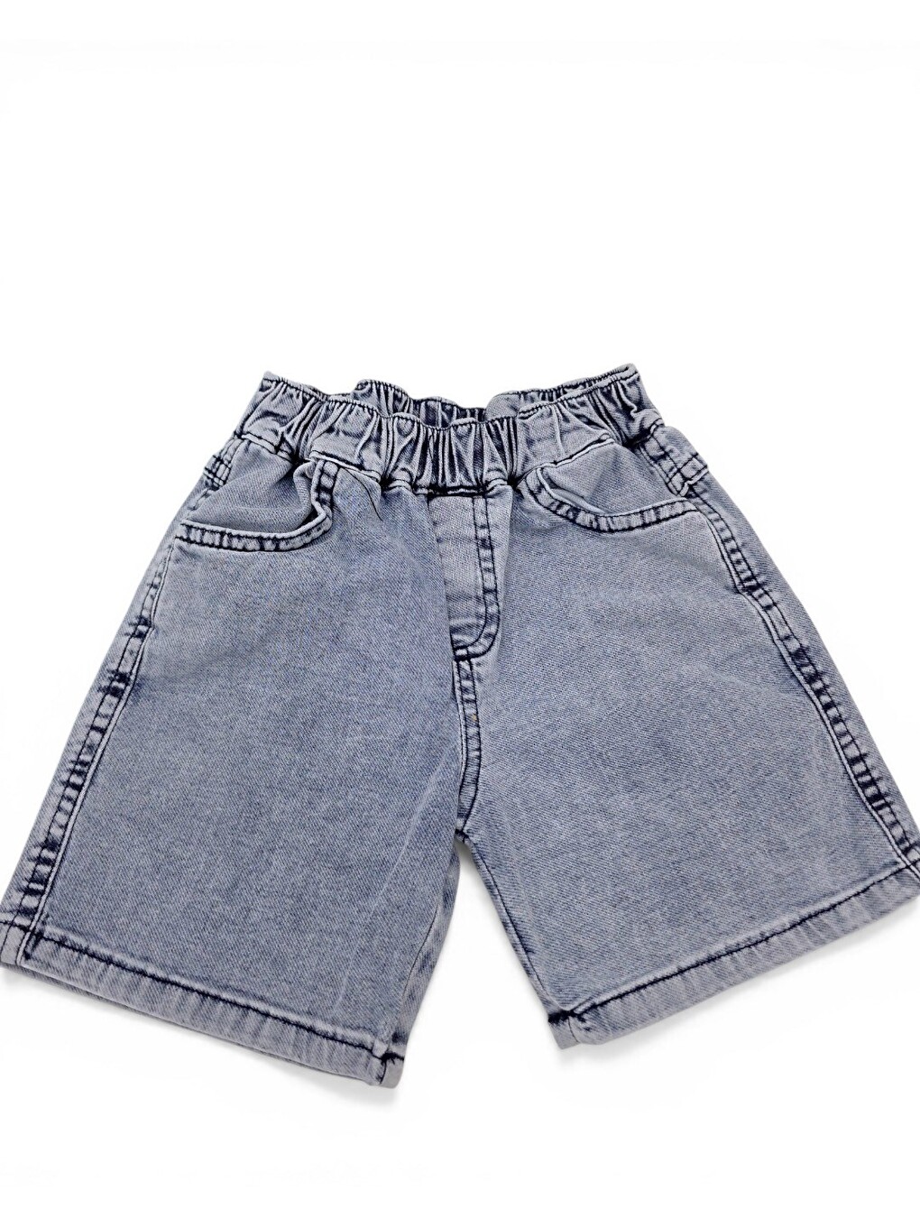 Yeşil Erkek Bebek Yazlık Jean Şortlu Baskılı Polo Yaka T-shirtli 2'li Takım-5