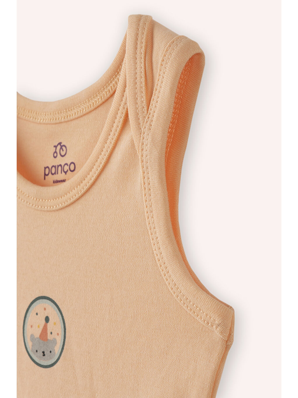 Yeşil Yenidoğan Yuvarlak Yaka Kolsuz Baskı Detaylı Mint 2'li Body-2