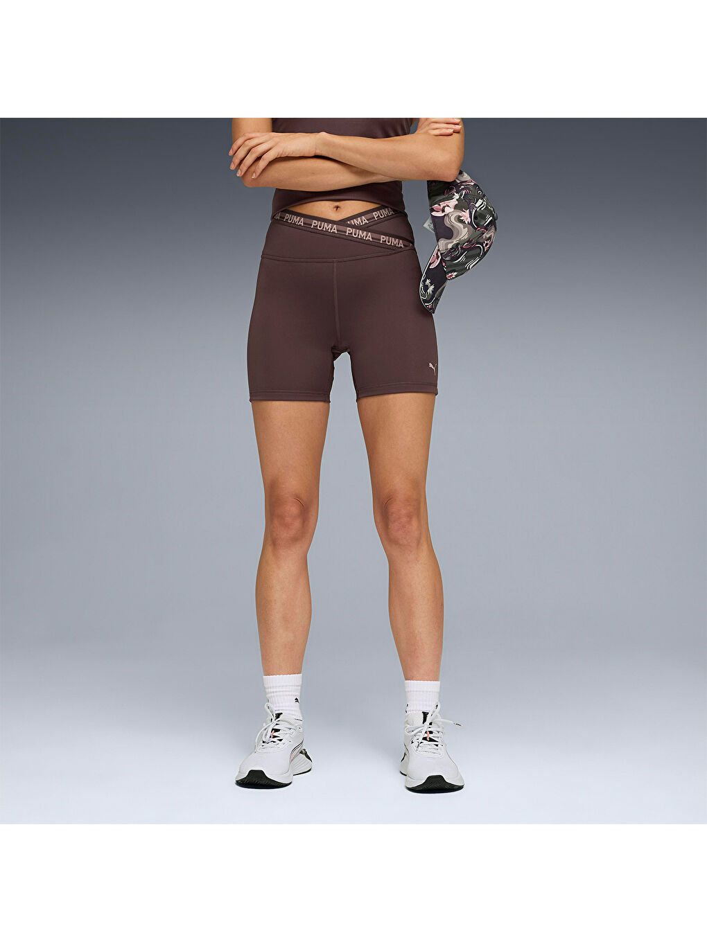 Strong Cf Short Kadın Kahverengi Tayt