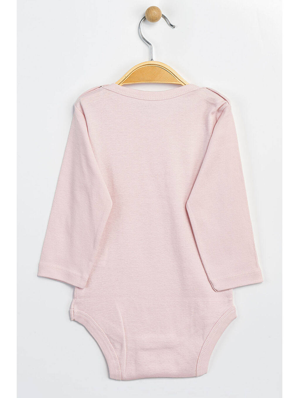 Pembe Erkek Kız Bebek Çıtçıtlı % 100 Pamuk Body & Zıbın 0 Ay - 12 Ay-1
