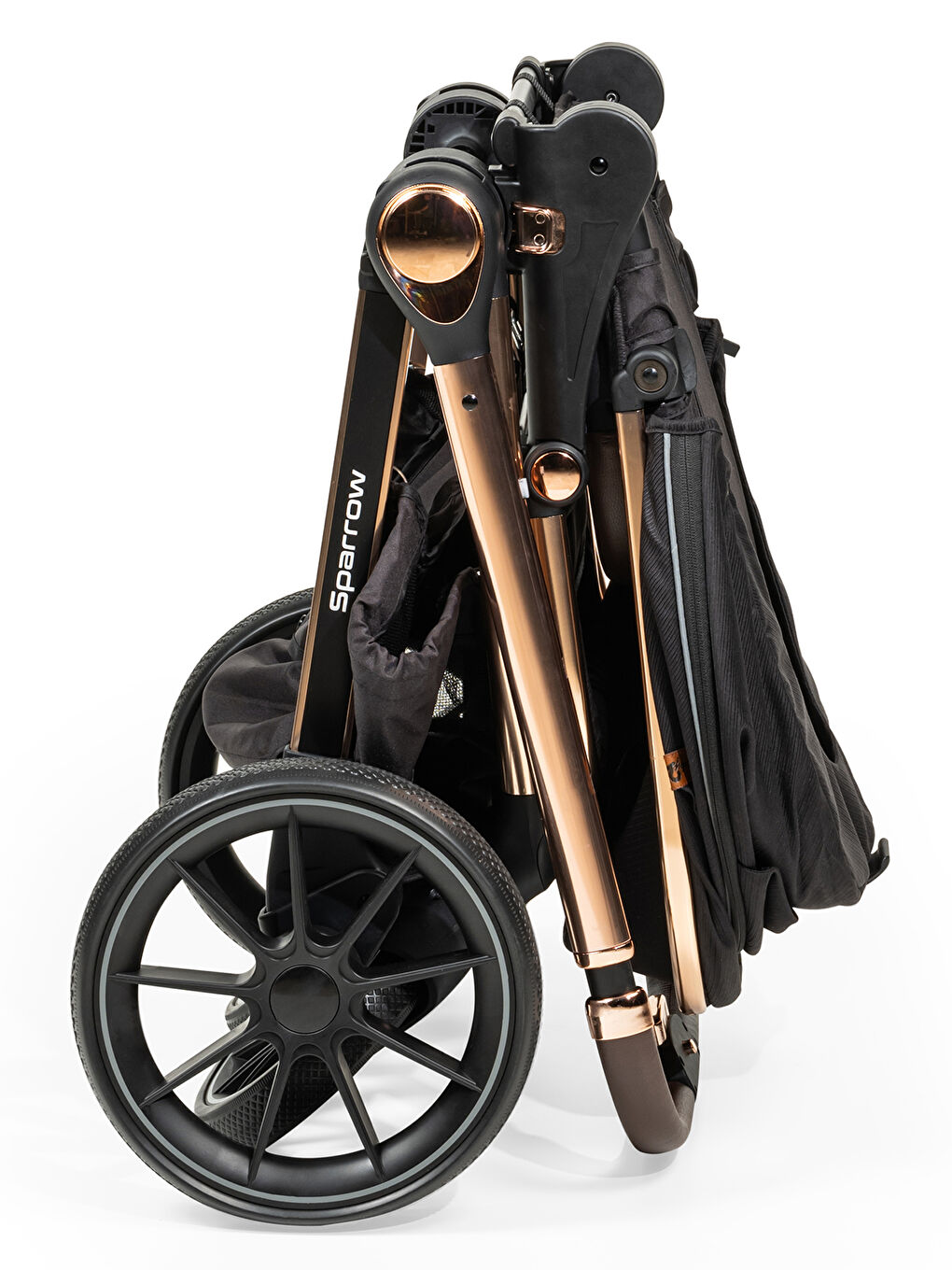 Sparrow Travel Sistem Bebek Arabası Kahverengi-3