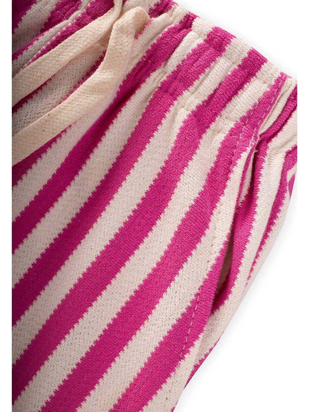 Çizgili Eşofman 3-12 Yaş Fuşya-2