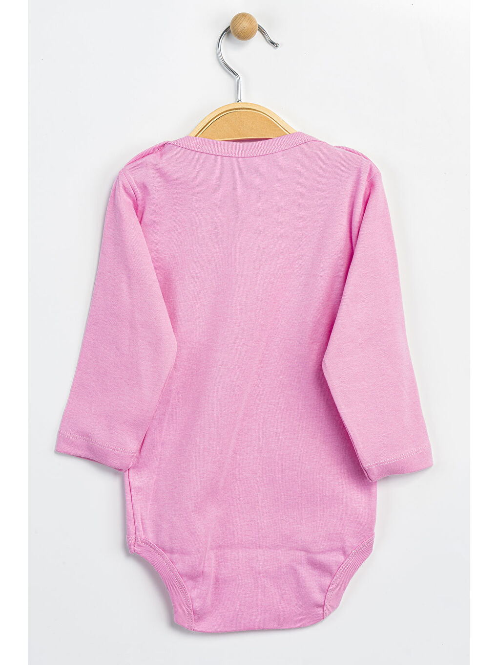 Pembe Erkek Kız Bebek Çıtçıtlı % 100 Pamuk Body & Zıbın 0 Ay - 12 Ay-1