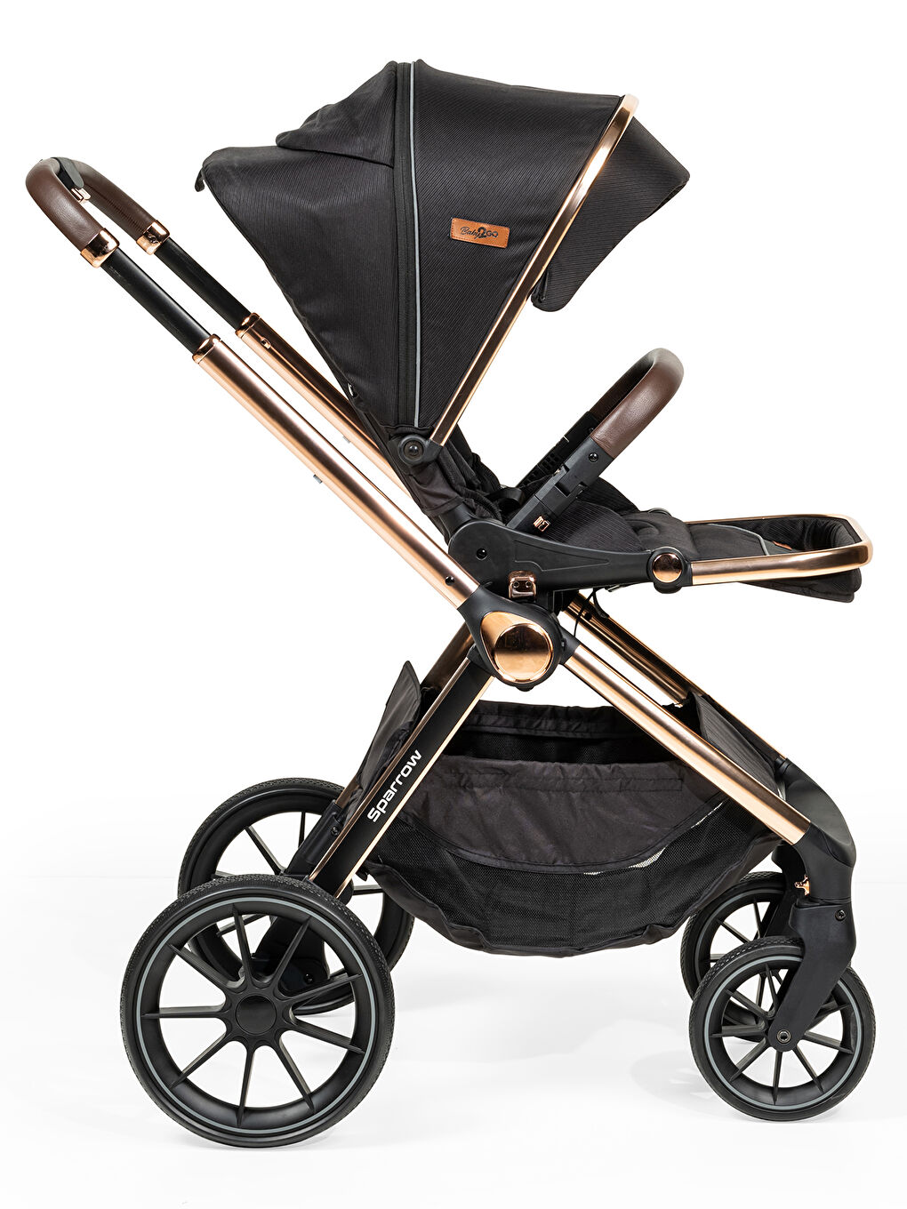 Sparrow Travel Sistem Bebek Arabası Kahverengi-10