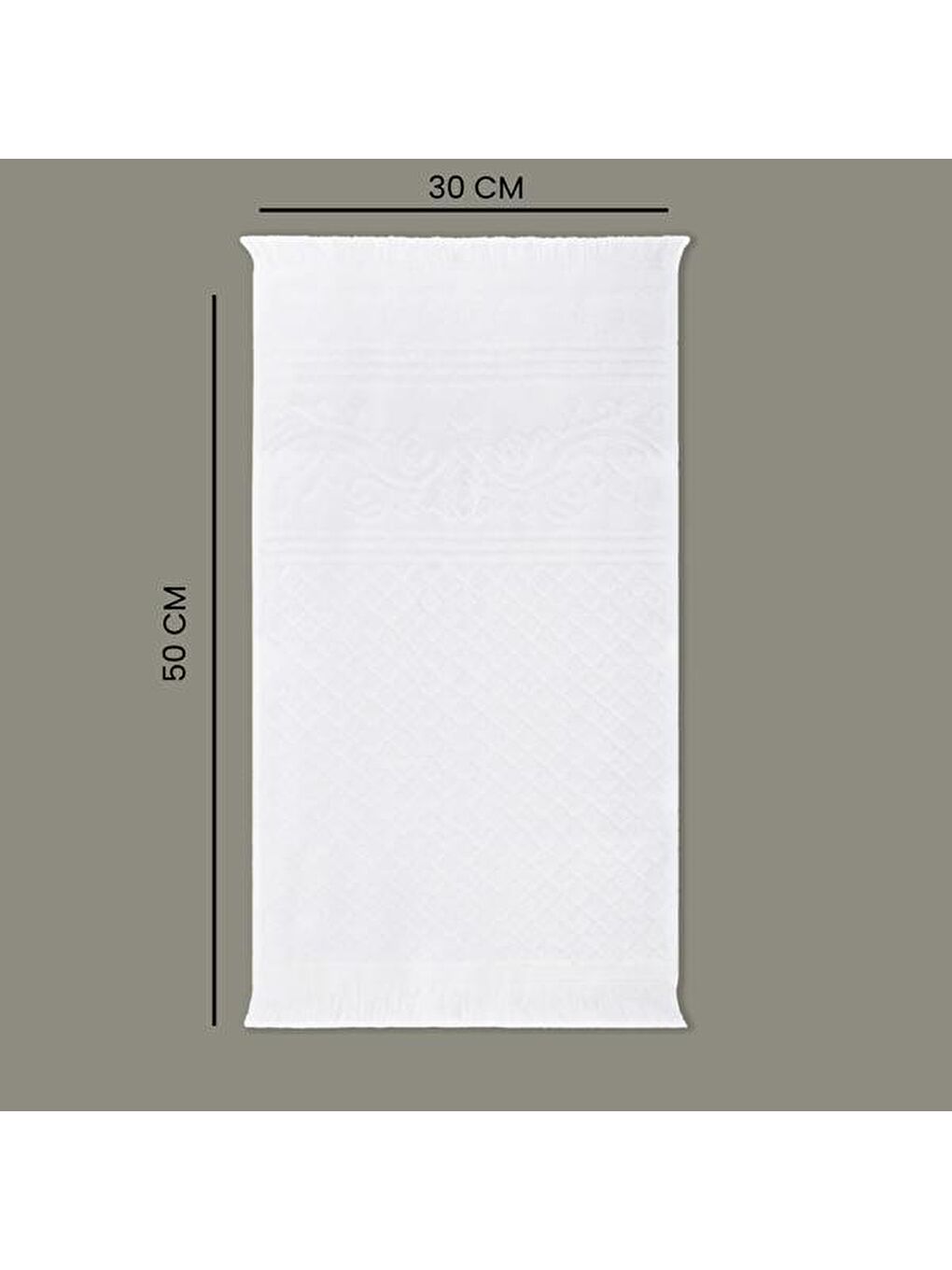 Soft Vivin El Havlusu - Beyaz - 30x50 cm-3