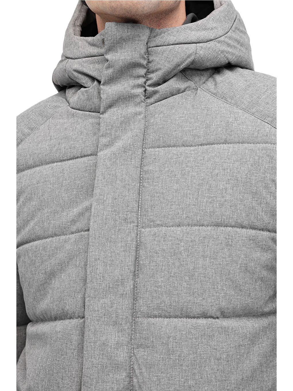 ML DOWNEY COAT 5PR Gri Erkek Kısa Şişme Mont-3