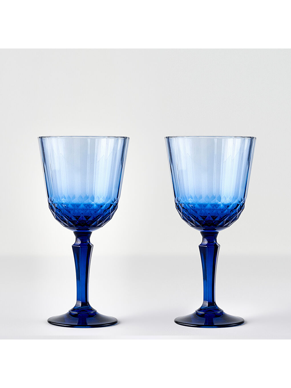 Colore Kesme Kadeh 2'li Mavi (310 cc)