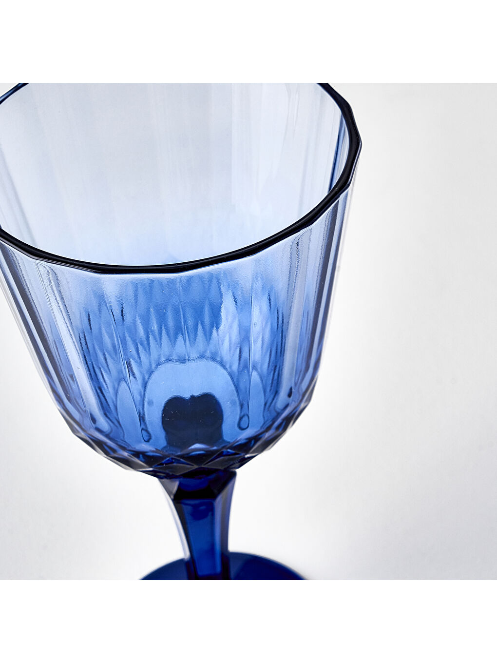 Colore Kesme Kadeh 2'li Mavi (310 cc)-1