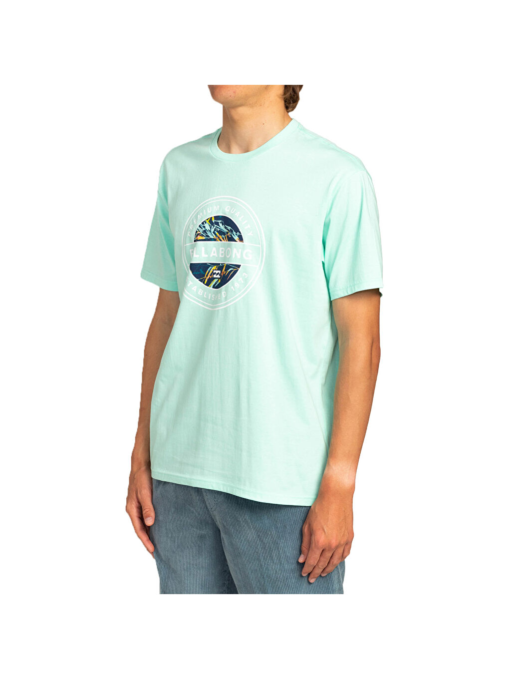 Turkuaz Rotor Fill Ss Erkek Mavi Tişört-3