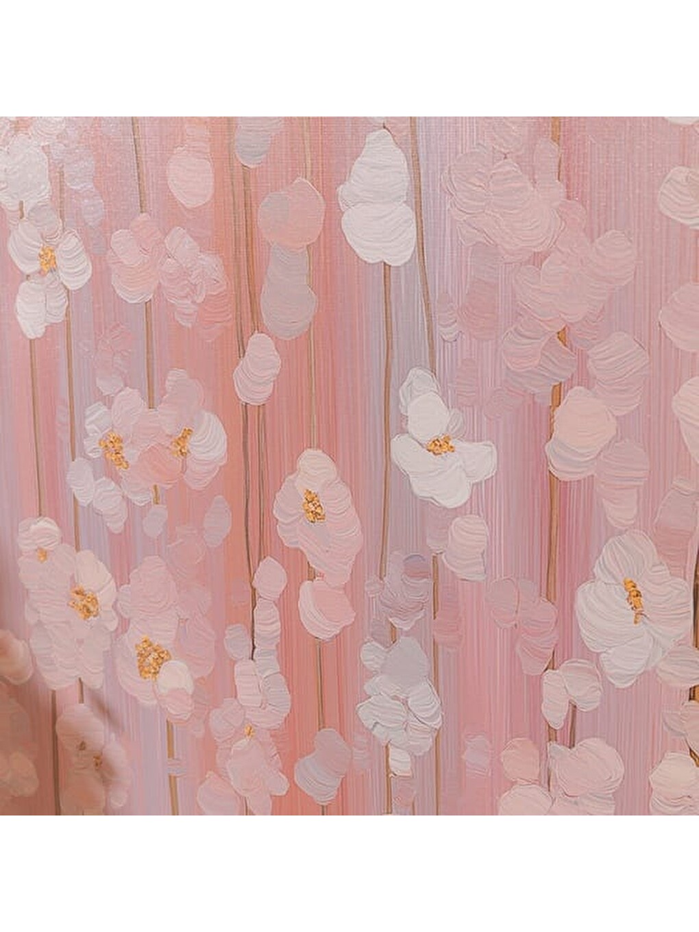 Deco Blossom Kanvas Tablo - Pembe - 75x100 cm-2
