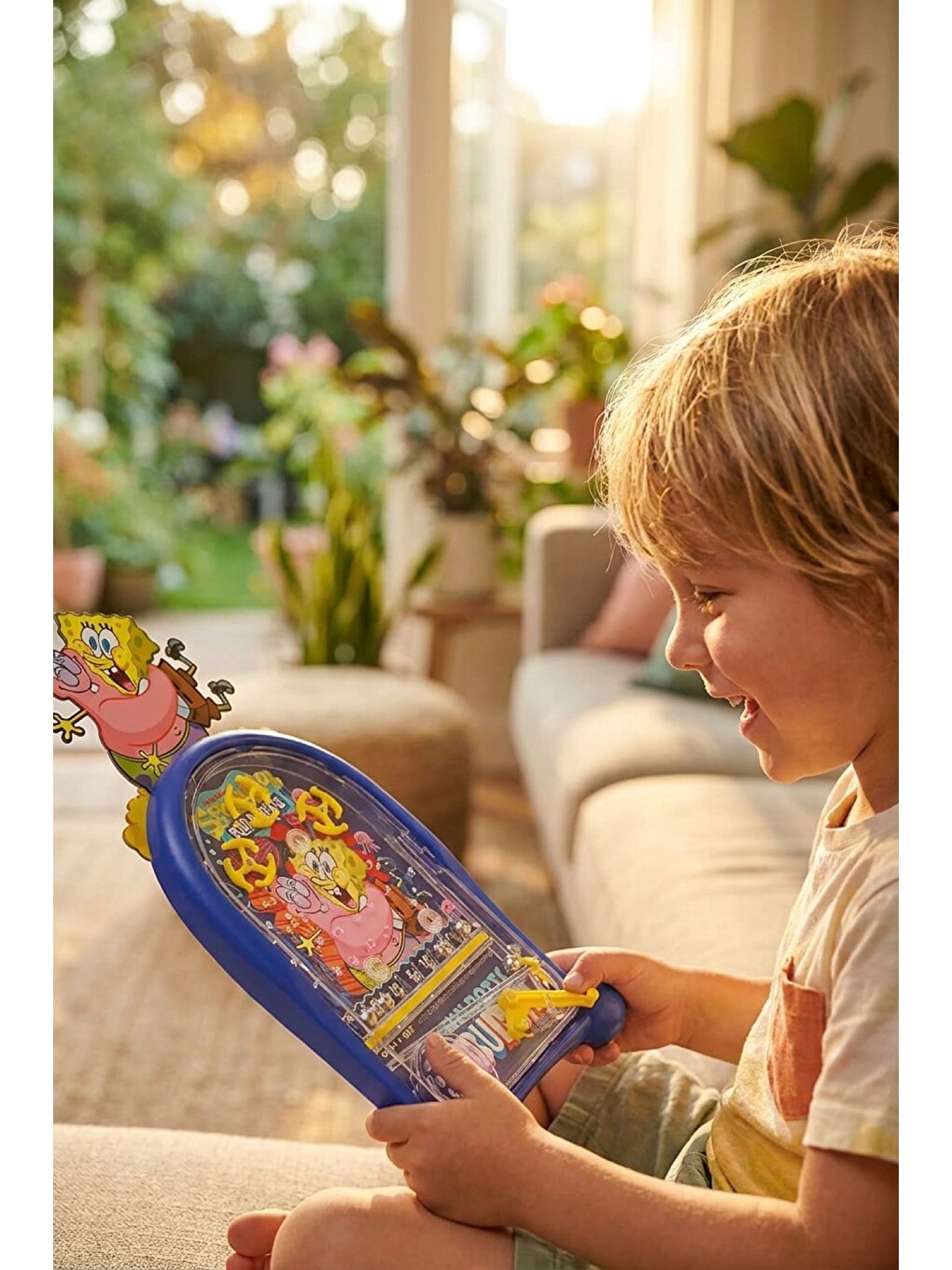 Pinball Oyunu Spongebob Nostaljik Retro Eğitici El Oyunu Pilsiz 2+ Yaş Çocuk Oyuncak-2