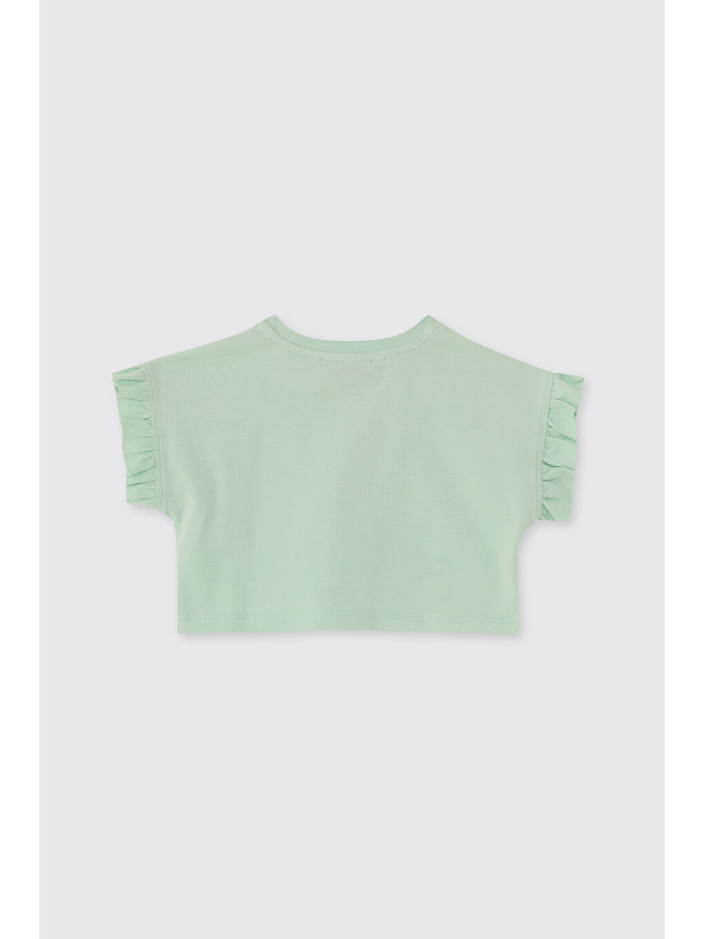 Yeşil Kız Bebek Kısa Kollu Mint Tişört-1