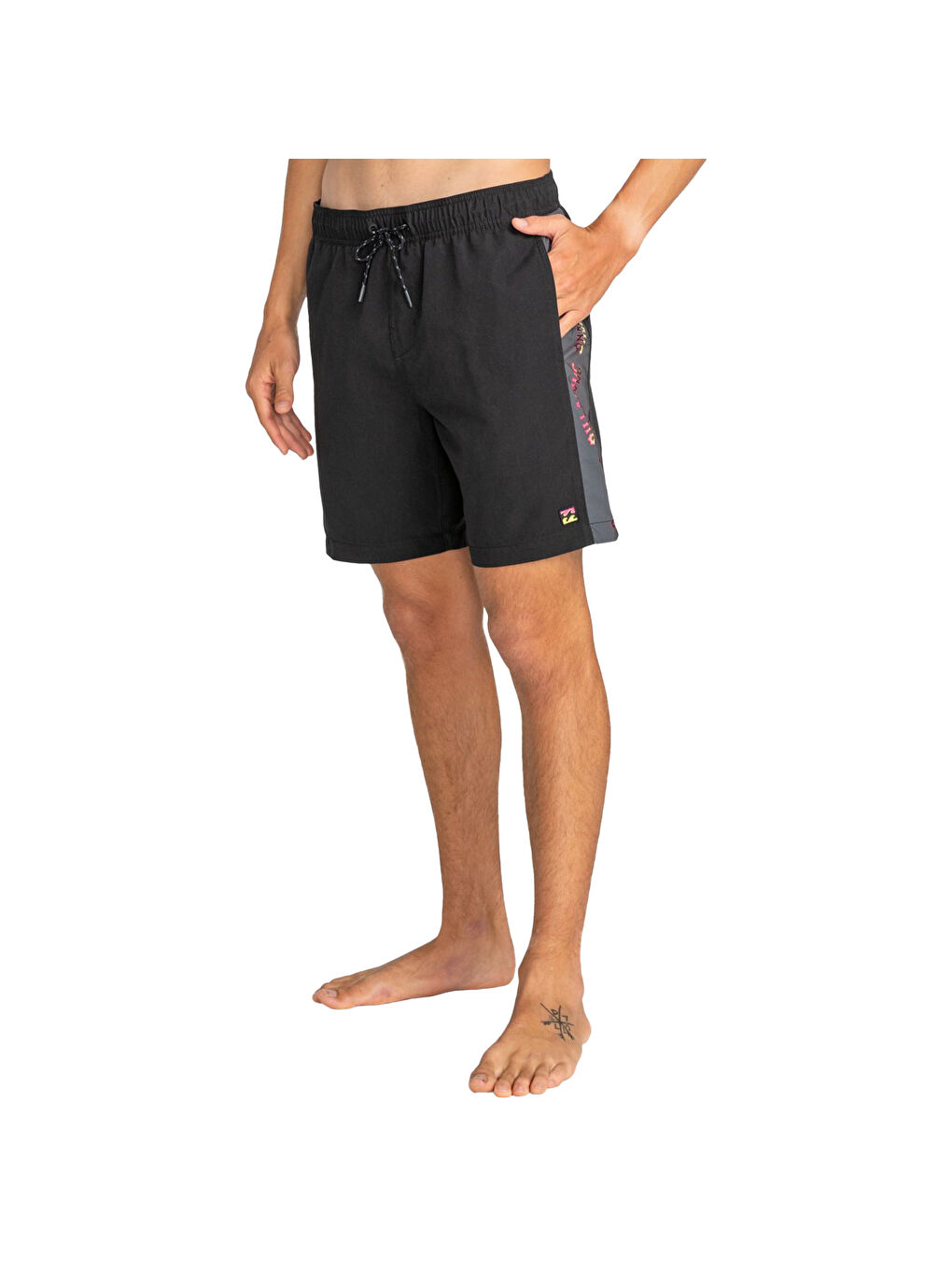 Dbah Lb Erkek Siyah Volley Short-3