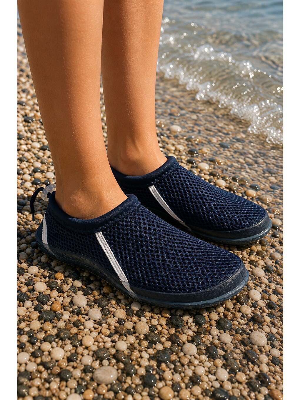 Lacivert Beach-70 Unisex Aqua Deniz Ayakkabısı Suya Dayanıklı Kaydırmaz Taban Sörf Havuz Plaj Ayakkabısı-1